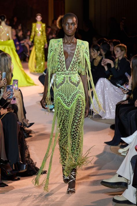 Zuhair Murad Spring 2023 Couture Fashion Show | Vogue Zuhair Murad Spring 2023, Spring 2023 Couture, Zuhair Murad Haute Couture, 2023 Couture, Runway Gowns, Peacock Dress, Zuhair Murad, Spring 2023, Runway Collection