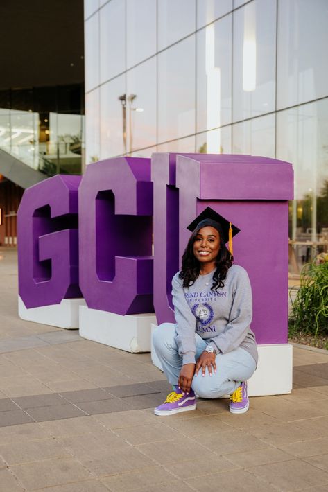 GCU Senior Photos Gcu Senior Pictures, Gcu Graduation Pictures, Grand Canyon University Graduation, Bentley Photography, Psalm 118 8, College Grad Pictures, Grad Portraits, College Goals, College Grad Photos