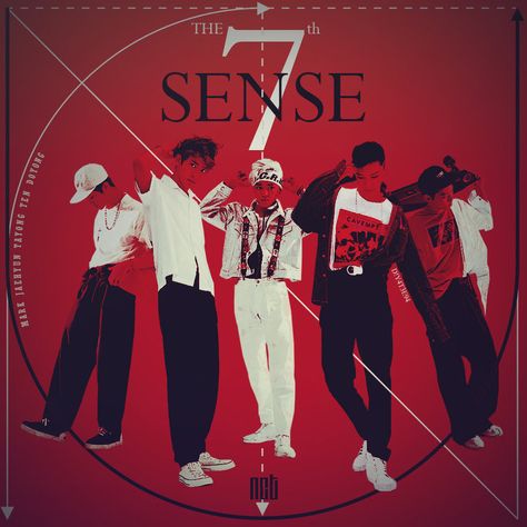 Nct The 7th Sense, The 7th Sense, Edit Inspiration, Funny Kpop Memes, Cover Art Design, Graphic Tshirt Design, Kpop Posters, Album Cover Art, Group Photo