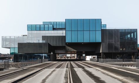 Drive-through architecture … OMA’s Blox project in Copenhagen. Oma Architecture, Architecture Center, Box Architecture, Danish Architecture, Open Air Cinema, Commercial And Office Architecture, Linear Park, Rem Koolhaas, Mix Use Building