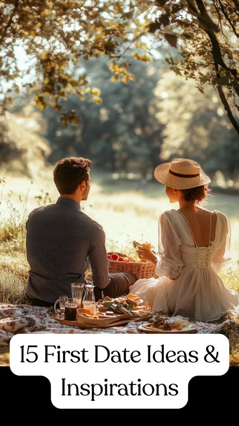 A couple enjoying a romantic picnic in a scenic park, symbolizing a perfect first date idea. Ideal First Date Ideas, First Date Ideas For New Couples, Ideal Date Ideas, Ideal First Date, Unusual Date, Romantic Settings, First Date Ideas, Dates Ideas, Date Ideas For New Couples