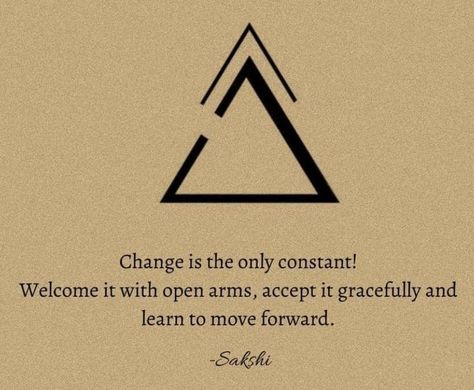 Ever Changing Tattoo, Meaningful Symbolic Tattoos, 2 Triangle Tattoo Meaning, What Does A Triangle Tattoo Symbolize, Delta Tattoo Design, Changes Tattoo Ideas, Symbol For Change And Growth, The Only Constant Is Change Tattoo, Neglect Tattoo