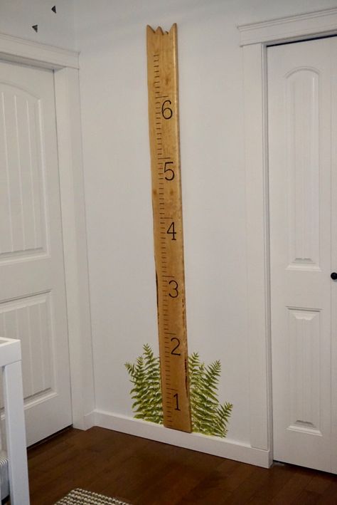 Woodland Growth Chart, Nursery Growth Chart, Growth Board, Grey Baby Nursery, Harry Potter Nursery, Nursery Woodland, Wall Writing, Tree Nursery, Grey Baby