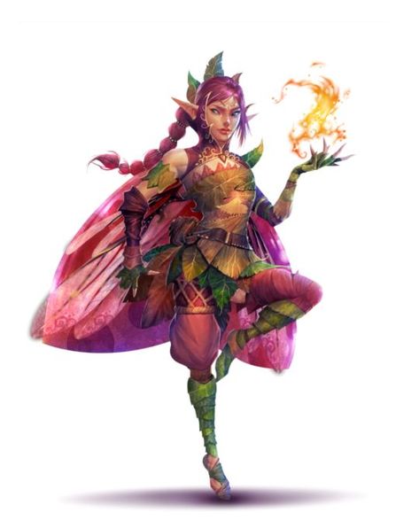 Female Half Elf Elemental Sorcerer - Pathfinder 2E PFRPG PFSRD DND D&D 3.5 4E 5E 5th ed d20 fantasy Fairy Sorcerer Dnd, Eladrin Druid Female, Dnd Archfey Art, Female Fairy Character Design, Dnd Sprite, Fairy 5e, D&d Fairy, Elemental Sorcerer, Dnd Fairy Character