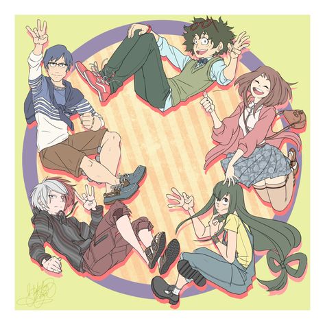 BNHA - dekusquad by blakeleyborensart on DeviantArt Bnha Official Art Manga, Dekusquad Fanart, Bnha Official Art, Mha Stuff, Class 1 A, Art Manga, My Hero Academia Memes, Buko No Hero Academia, Izu