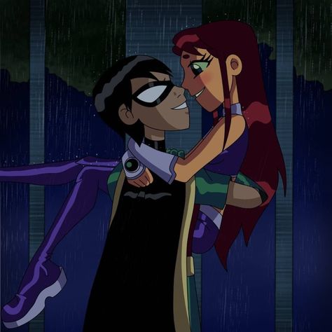 Star And Robin, Robin X Starfire, Teen Titans Go Robin, Robin Starfire, Teen Titans Love, Teen Titans Robin, Teen Titans Starfire, Robin And Raven, Star Fire