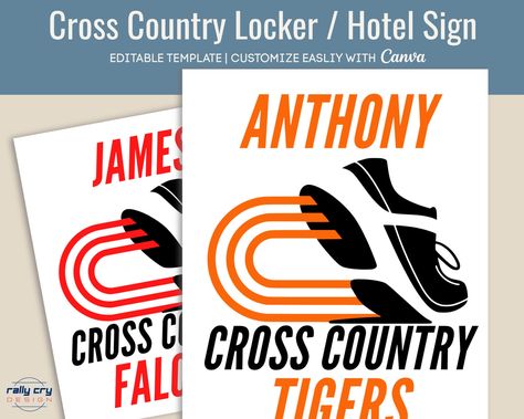 Xc Locker Signs, Xc Locker Decorations, Cross Country Locker Decorations, Cross Country Locker Signs, High School Posters, Running Signs, Xc Running, Locker Signs, Cross County