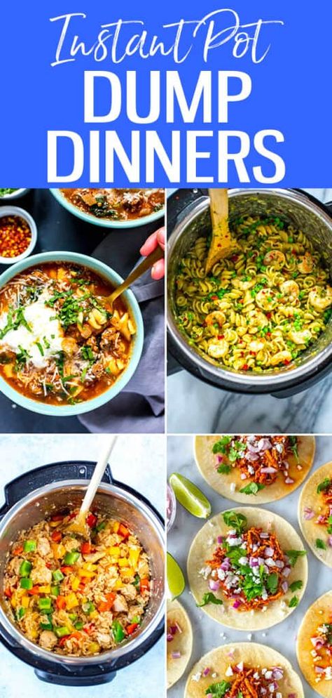 Summer Dinner Instant Pot, Keto Instant Pot Dump Meals, Insta Pot Dump And Go, One Pot Dump Meals, Week Night Instant Pot Dinners, Make Ahead Instant Pot Meals, Insta Pot Dump Meals, Pressure Cooker Dump Meals, Dump And Go Instapot Dinners