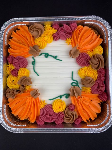 Fall Sheet Cake Decorating Ideas, Thanksgiving Sheet Cakes, Fall Sheet Cakes Decorated, Fall Sheet Cake, Thanksgiving Cakes Decorating, Sheet Cakes Decorated, Thanksgiving Sweets, Thanksgiving Cake, Thanksgiving Cakes