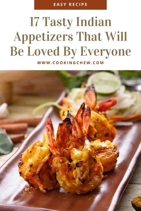 Are you searching for Indian appetizers? Look no further! We compiled 17 authentic Indian appetizer recipes you can serve on your Indian dinner party table! Non Veg Appetizers, Indian Chicken Appetizers For Party, Indian Wedding Appetizers, Indian Amuse Bouche, Chicken Appetizers Indian, Indian Dinner Party Table, Indian Canapes Ideas, Indian Appetizers For Party Vegetarian, Indian Food Appetizers