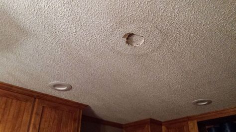 Need clever "cover" for the spot in middle of kitchen ceiling Ceiling Hole Cover Ideas, Canned Lighting, Ceiling Covering, Old Lights, Kitchen Ceiling, Diy Cans, Old Kitchen, Home Repairs, Decorative Panels