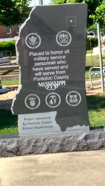 Mississippi shaped memorial dedicated to the veterans of Pontotoc MS Photo - Google Photos Pontotoc Mississippi, Military Service, Mississippi, Google Photos, To Share, Sweet Home, Drinks