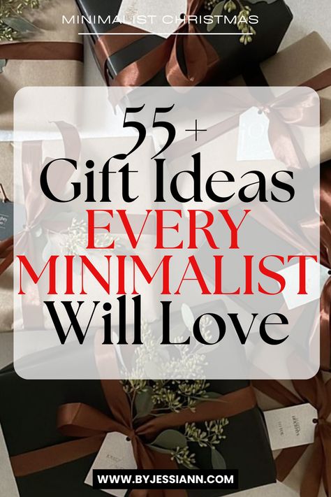 55+ Genius Gift Ideas For Minimalists - What to Get a Minimalist For Christmas! Christmas Gift Minimalist, Gift Ideas For Minimalist, Gifts For A Minimalist, Minimalist Christmas Gift Ideas, Minimalism Lifestyle Inspiration, Minimalist Christmas Gifts, Gifts For Minimalists, Adult Gift Ideas, Minimalist Gift Ideas