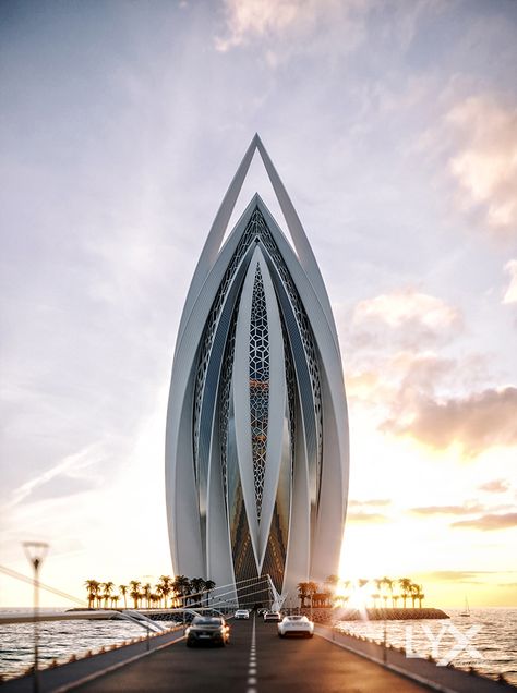 Futuristic Building Design, Neofuturism Architecture, Parametric Pattern, Headquarters Building, Futuristic Typography, Ancient Egyptian Architecture, Monumental Architecture, Futuristic Building, Future Buildings