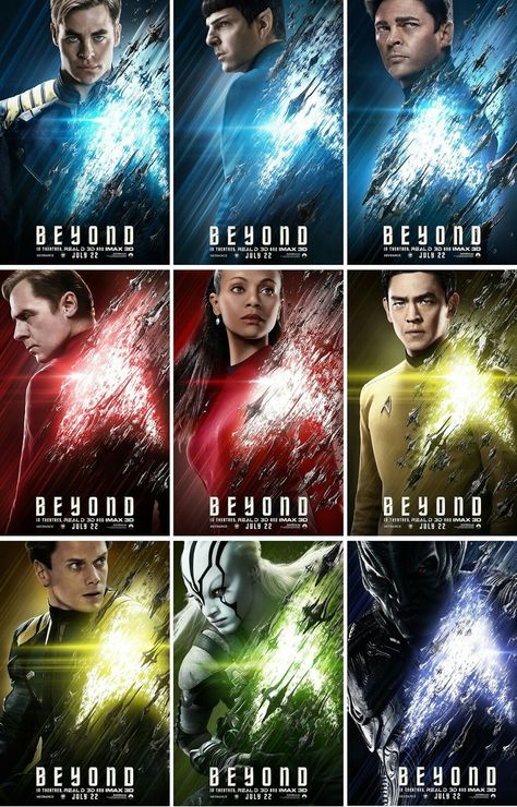 Star Trek Beyond Star Trek: Enterprise, Star Trek Reboot, Star Treck, Star Fleet, Star Trek 2009, Character Posters, New Star Trek, Star Trek Beyond, Star Trek Characters