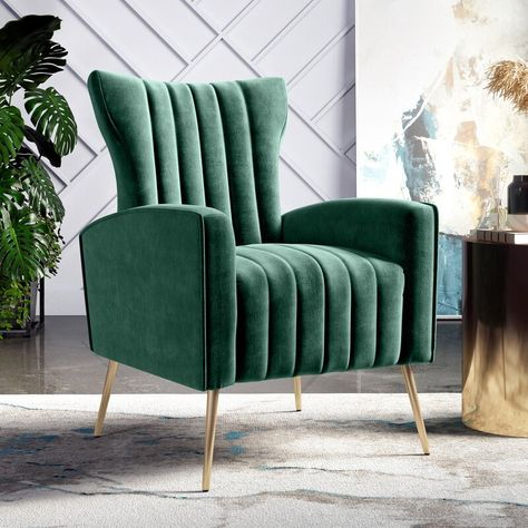 High Back Accent Chairs, Single Couch, Mid Century Vanity, Tufted Arm Chair, Velvet Accent Chair, Wood Arm Chair, Velvet Armchair, Mid Century Chair, Upholstered Arm Chair