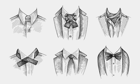 Hand-drawn sketch set of collars with ti... | Premium Vector #Freepik #vector #drawn #hand-drawn-sketch #hand-drawn #sketch Tie Bow Tie, Tie Bow, Vector Hand, Vector Photo, Premium Vector, Bow Tie, Graphic Resources, Brooch Pin, Google Images