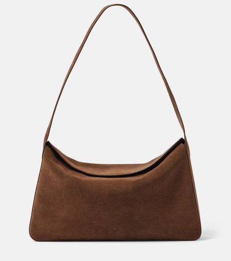 Dôme Figure Hoops curated on LTK Purse Trends, Vintage Suede Jacket, Suede Bag, Suede Handbags, Suede Mules, Hobo Style, Brown Suede Jacket, Inspo Board, Brown Bags