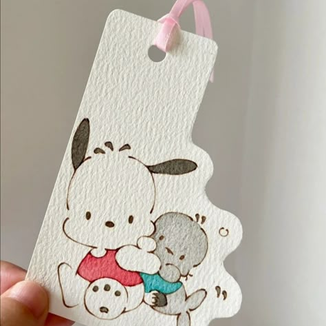 Sanrio Bookmark, Handmade Bookmarks Diy, Cute Easy Doodles, Creative Bookmarks, Kawaii Diy, Diy Gift Set, Cute Bookmarks, Diy Bookmarks, Easy Diy Gifts