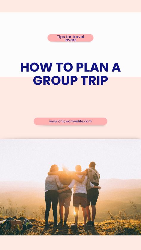 How to Plan a Group Trip Trip Group Chat Names, How To Plan A Group Trip, How To Plan For A Trip, Planning A Trip Checklist, Plan A Trip Template, How To Split, Ideal World, Book Cheap Flights, Plan A