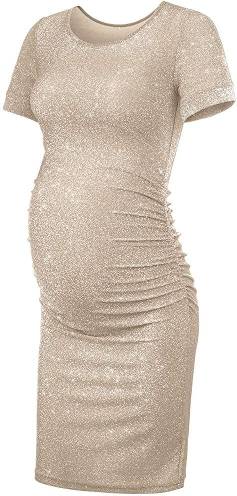 Nude Maternity Dress, Gold Maternity Dress, Gold Maternity Dresses, Pregnant Party Dress, Plus Size Shift Dress, Dress For Photoshoot, Cocktail Dress Maternity, Maternity Clothes Summer, Maternity Dresses For Photoshoot