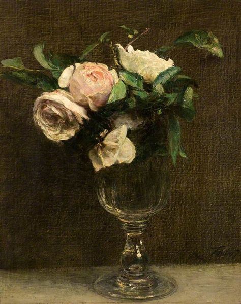 Roses by Henri Fantin-Latour - Art Renewal Center Fantin Latour Rose, Fantin Latour, Aberdeen Art Gallery, Henri Fantin Latour, Cleveland Museum Of Art, Flower Paintings, National Gallery Of Art, Painting Still Life, Rose Painting