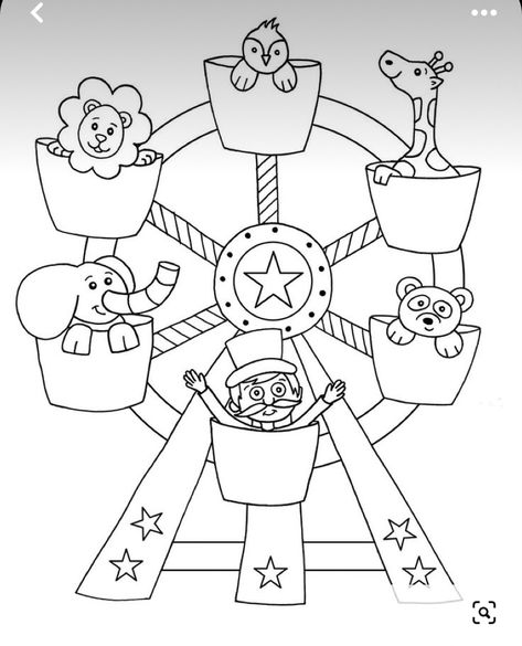 Carnival Theme Crafts, Carnival Coloring Pages, Circus Crafts Preschool, Carnival Printables, Camp Carnival, Carnival Activities, Carnival Crafts, Circus Crafts, Free Printable Crafts