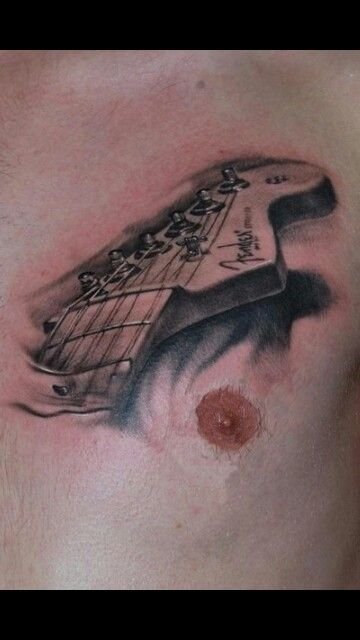 Guitar Tattoo Design, Guitar Tattoo, Tatting, Tattoo Designs, Guitar, Tattoos