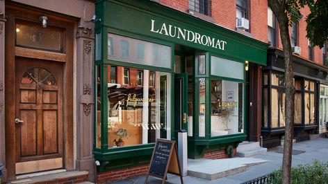 At Laundromat Paris’ Fulgurances Creates a Stage for NYC’s Young Chefs – Robb Report Cement Walls, Steel Canopy, Custom Built Ins, Interior Design Business, Tin Ceiling, Tasting Menu, In Season Produce, French Food, Vintage Chandelier