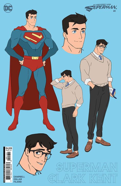 My Adventures With Superman #1 Preview - The Aspiring Kryptonian - Superman Superfan Superman Anime, My Adventures With Superman, Adventures With Superman, Superman Characters, Superman X Batman, Superman 1, Superman X, Superman Family, Comic Book Art Style