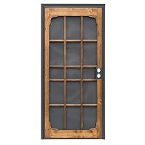 Best Storm Doors, Wooden Screen Doors, Wood Garden Edging, Front Door With Screen, Wood Screen Door, Wooden Screen Door, Garden Edging Ideas, Security Screen Door, Steel Security Doors