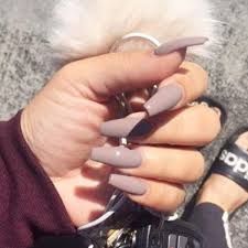 Nails Acrylic Short Winter, Plain Nails Acrylic, Long Nail Designs Square, Simple Nail Designs Acrylic, Grow Long Nails, Acrylic Nail Liquid, Nails Ballerina, Nails Oval, Brown Acrylic Nails