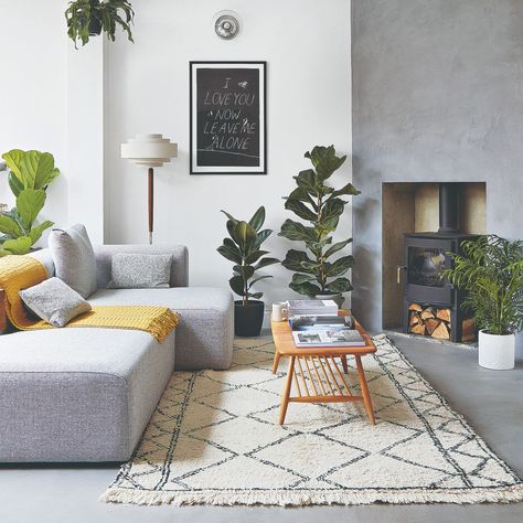 Scandinavian Style Home, Open Plan Living Room, Living Room Scandinavian, Scandinavian Living, Living Room Grey, A Living Room, Living Room Inspiration, Living Room Interior, Room Interior