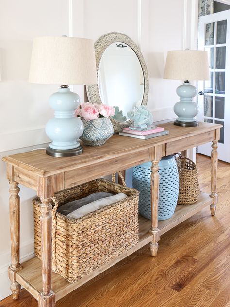 Everett Console Table, Console Table Design Ideas, Table Design Ideas, Dining Room Console, Console Table Styling, Console Table Design, Console Table Decorating, Foyer Table, Elegant Furniture