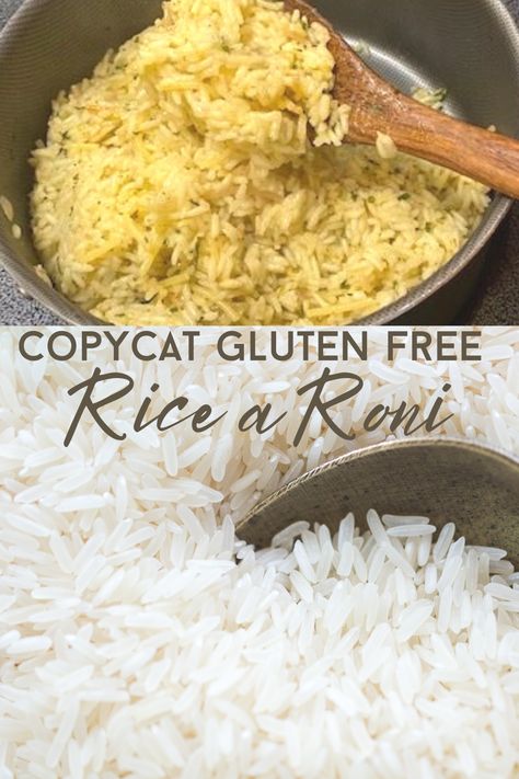 Diy Chicken Rice A Roni, Gluten Free Rice A Roni Recipe, Gluten Free Rice A Roni, Gluten Free Rice Recipes Side Dishes, Gluten Free Rice Cooker Recipes, Gluten Free Noodles Homemade, Gluten Free Rice Recipes, Homemade Rice A Roni, Rice Recipes Side