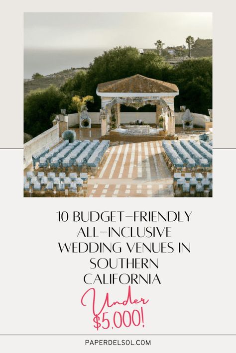 Are you planning a wedding in Southern California but feeling overwhelmed by the high costs? Look no further! We’ve scoured the area and found 10 creative and affordable all-inclusive wedding packages that will fit any budget. The Millwick: This industrial-chic venue located in the Arts… Small Intimate Wedding Venues, Outdoor Wedding Venues California, Affordable Destination Wedding, Budget Wedding Venue, Wedding Locations California, Socal Wedding Venues, Orange County Wedding Venues, Mansion Wedding Venues, California Outdoor