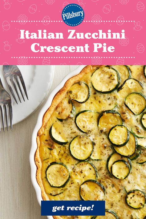 Italian Zucchini Crescent Pie Quiche Using Crescent Rolls, Zucchini Recipes With Crescent Rolls, Crescent Roll Zucchini Pie, Crescent Roll Zucchini Bake, Pillsbury Zucchini Pie, Pillsbury Zucchini Crescent Pie, Zucchini Pie With Crescent Rolls, Italian Zucchini Crescent Pie, Quiche With Crescent Roll Crust