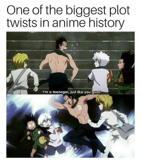 Hxh Quotes, Hunter X Hunter Zodiac, Hunterxhunter Funny, Anime Funny Moments, Hunter Anime, Anime Jokes, Anime Child, Plot Twist, Really Funny Memes