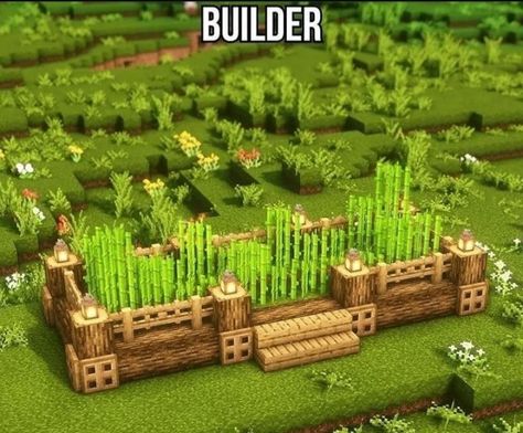 Crops Minecraft Ideas, Animal Cage Minecraft, Mini Farm Minecraft, Minecraft Farm Ideas Animal Barn, Farm Minecraft Ideas Crops, Farm Idea Minecraft, Rabbit Cage Minecraft, Sugarcane Farm Minecraft Design, Minecraft Raft House