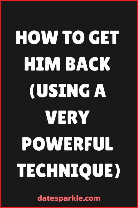 Want to know how to get him back after a breakup? It might seem daunting, but fear not! Follow these 6 easy steps and you'll be well on your way to mending things with your ex. Whether it's a simple misunderstanding or something more serious, these tips will guide you through the process of winning him back. Don't worry, it's all about understanding each other and communicating effectively. Ready to get him back and start anew? Let's dive in together! How To Get A Man Back, How To Win Him Back, What To Say To Your Ex To Get Him Back, How To Get Your Ex Back Tips, How To Get Him Back, How To Let Him Go, Getting Through A Breakup, Things To Do After A Breakup, How To Make Him Miss You After Breakup