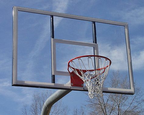 Acrylic Basketball Backstop Basketball Pole, Gaga Ball, Basketball Backstop, Recess Games, Living Place, Basketball Goals, Basketball Equipment, Community Park, Basketball Uniforms