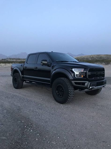 2017 Raptor with RPG 3 inch level kit for the front, 37" toyo MT on Raceline wheels. Black Ford Raptor, Ford Raptor Truck, Ford Raptor 2017, Raptor Truck, F150 Raptor, Ford F150 Raptor, Ford Trucks F150, Truck Yeah, Ford Raptor