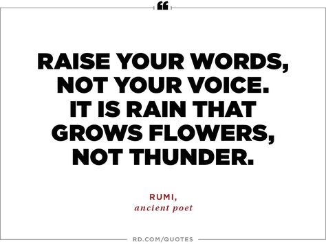 "Raise your words, not your voice. It is rain that grows flowers, not thunder." âRumi, ancient poet Argument Quotes, Debate Quotes, Funny Relationship Quotes, Divorce Quotes, Dating Advice For Men, Single Mom Quotes, Dating Pictures, Dating After Divorce, Marriage Quotes