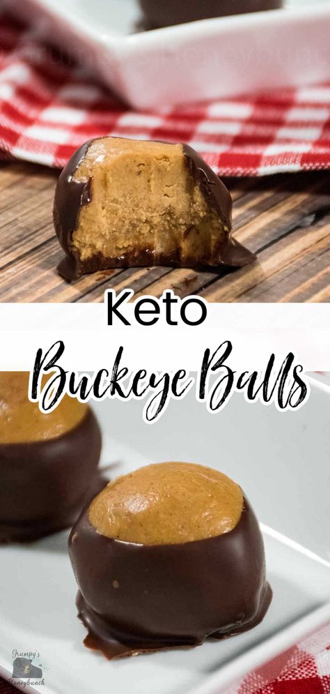 Keto Buckeye Balls, Keto Buckeyes Recipe, Keto Buckeyes, Recipes Peanut Butter, Keto Bakery, Buckeye Balls, Buckeyes Recipe, Fat Bomb Recipes, Butter Desserts