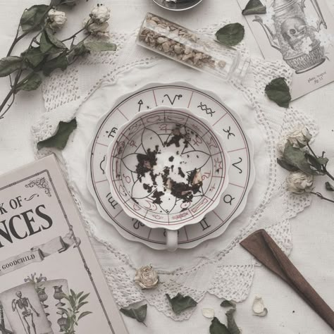 Learn to read tea leaves and decipher messages from ghosts and spirits in The Book of Seances Read Tea Leaves, Reading Tea Leaves, Spirit Communication, Aesthetic Light, Witch Aesthetic, Spirit Guides, Tea Leaves, Learn To Read, Victorian Era