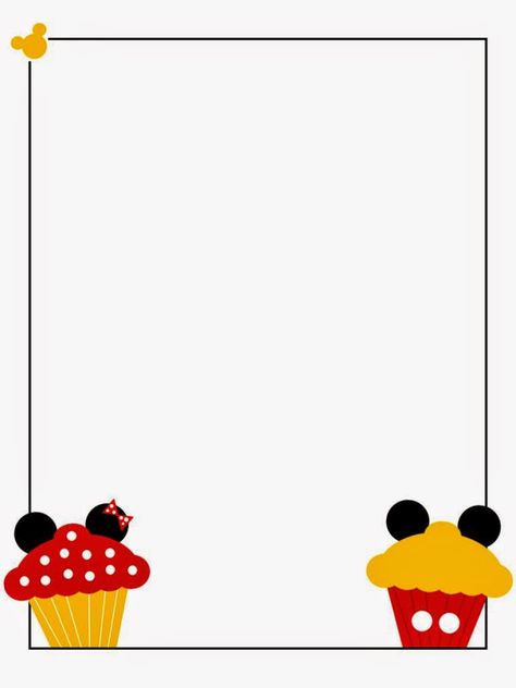 Minnie and Mickey Cupcakes Free Printable Notebook. - Is it for PARTIES? Is it FREE? Is it CUTE? Has QUALITY? It´s HERE! Oh My Fiesta! Disney Journal, Cupcake Template, Mickey Cupcakes, Disney Project Life, Disney Frames, Minnie Y Mickey Mouse, Disney Classroom, Project Life Scrapbook, Disney Printables