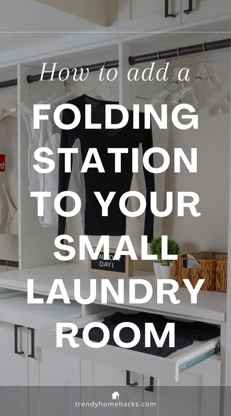 This article is tailored to individuals seeking to elevate both the aesthetic appeal and practicality of their living spaces by incorporating a folding station into their compact laundry room. 

Providing insightful and actionable advice, we will delve into the steps to seamlessly integrate this feature, turning laundry day from a tedious task into a delightful experience.

Click to read more! Small Folding Table For Laundry Room, Folding Station Laundry Room, Laundry Room Folding Station Ideas, Laundry Room Folding Station, Laundry Folding Station, Folding Station, Compact Laundry Room, Laundry Folding Tables, Laundry Station