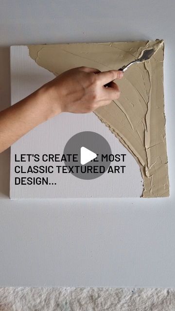 How To Texture Paint On Canvas Tutorial, Textured Art Painting, Impasto Painting Tutorial, Structure Painting, Structure Paint, Texture Painting On Canvas, Square Painting, Texture Paint, Textured Canvas Art