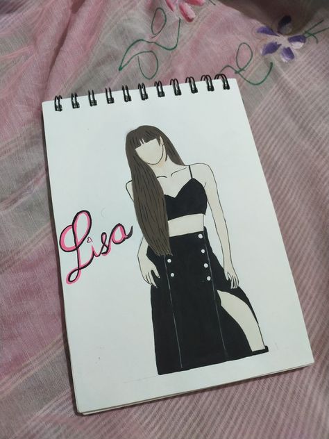 Painting of Lisa from Blackpink #artaccount #painting #lisablackpink #Blackpink Blackpink Song Lyrics, Blackpink Painting, Lalisa Song, Song Lyrics Painting, Lisa Drawing, Blackpink Song, Lisa From Blackpink, Lyrics Painting, Blackpink Lisa