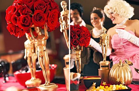 Turn Barbie's boyfriend into an Oscar statue with this tutorial. Oscar Party Centerpieces, Oscar Ideas, Prom Centerpieces, Oscar Party Decorations, Oscar Statue, Auction Themes, Hollywood Birthday Parties, Oscars Party Ideas, Oscar Viewing Party